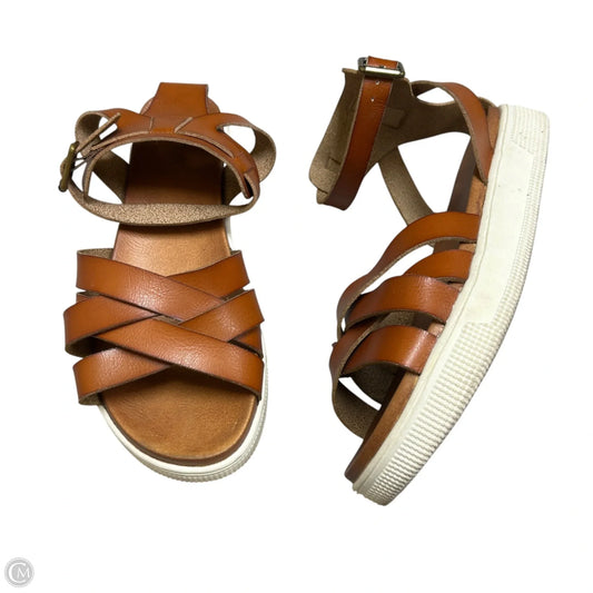 Sandals Flats By Mia In Brown, Size: 8.5