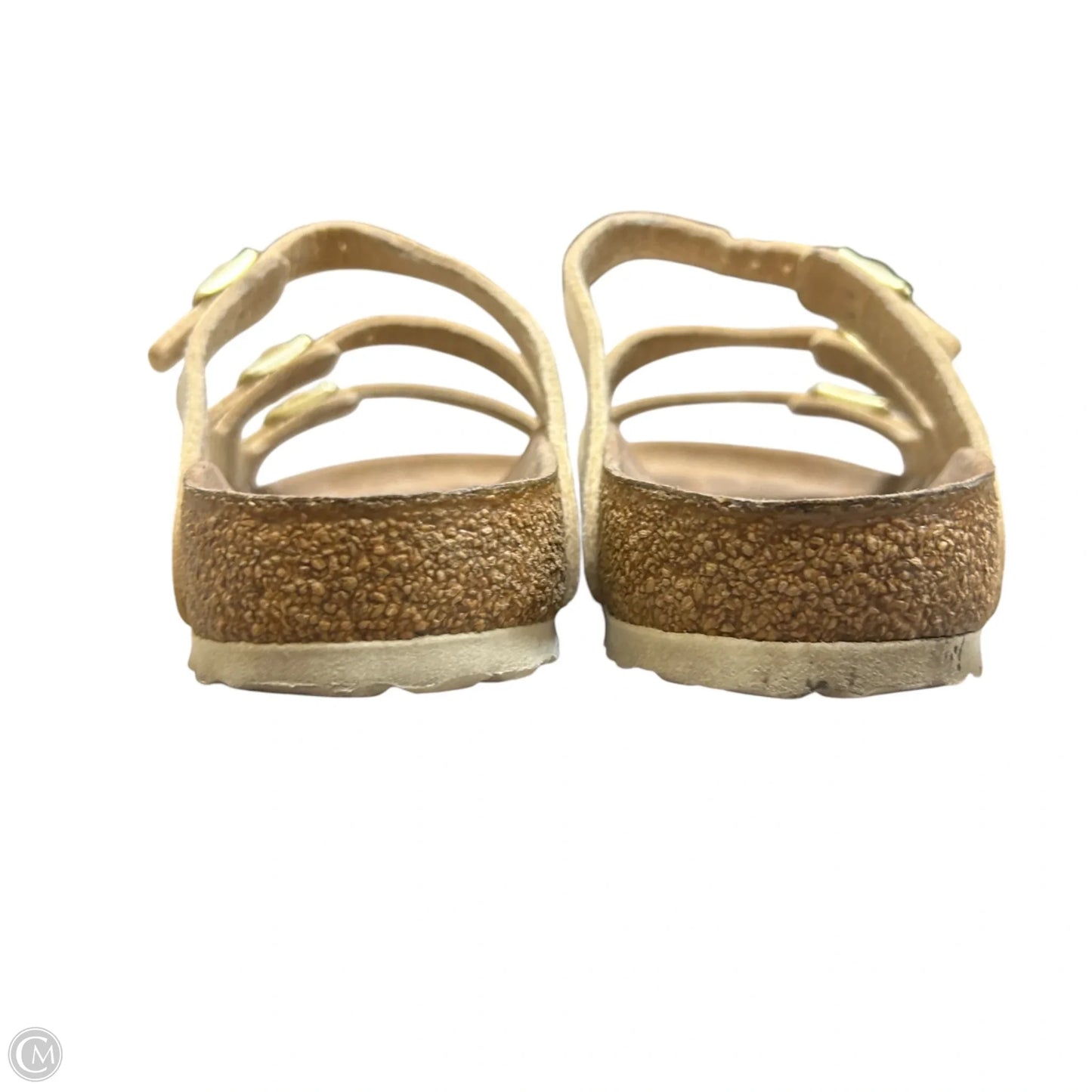 Sandals Flats By Birkenstock In White, Size: 9.5