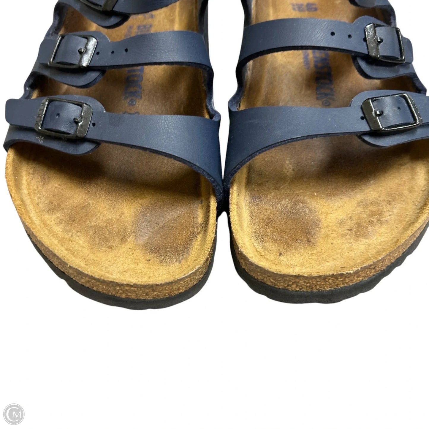 Sandals Flats By Birkenstock In Navy, Size: 9.5