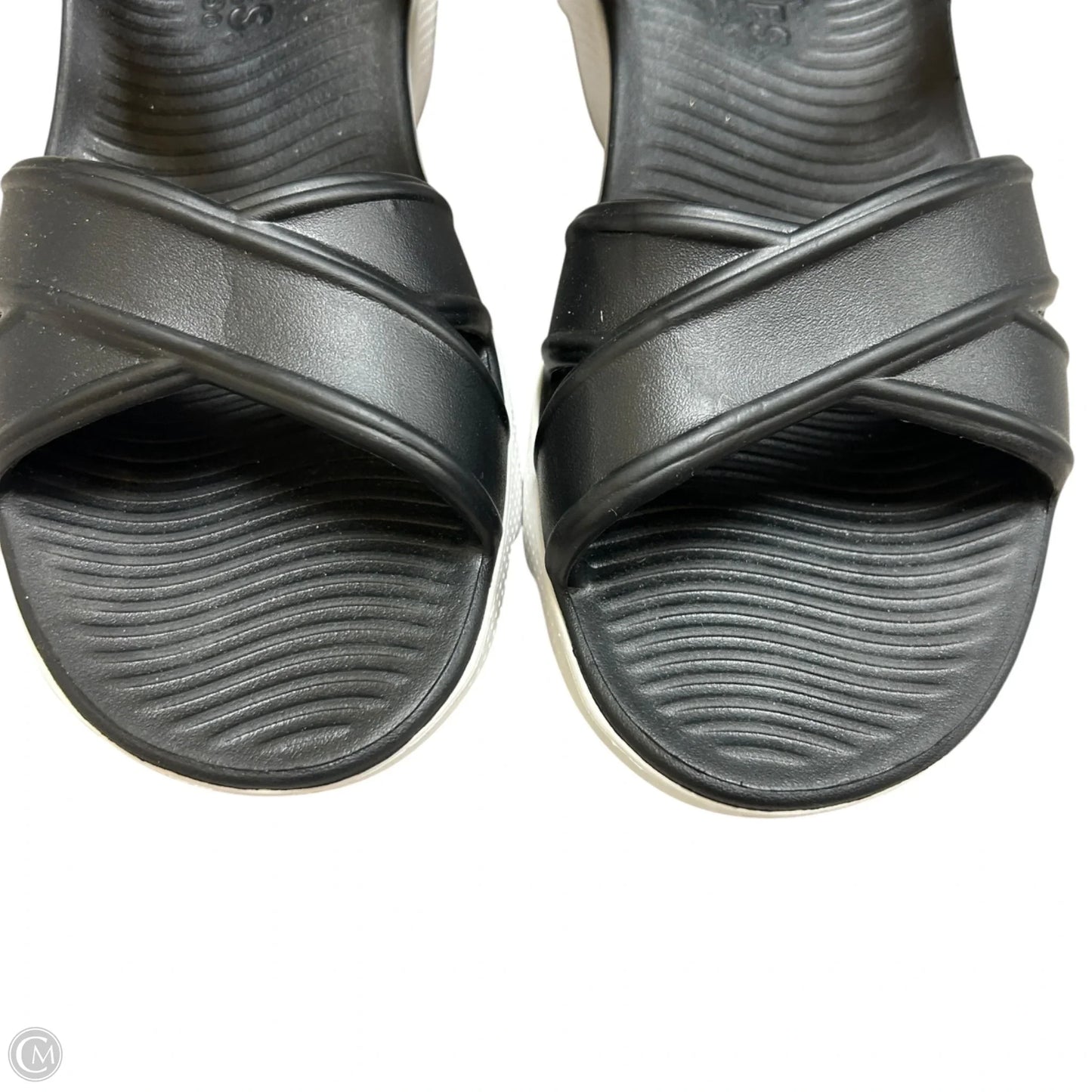 Sandals Sport By Skechers In Black & White, Size: 9