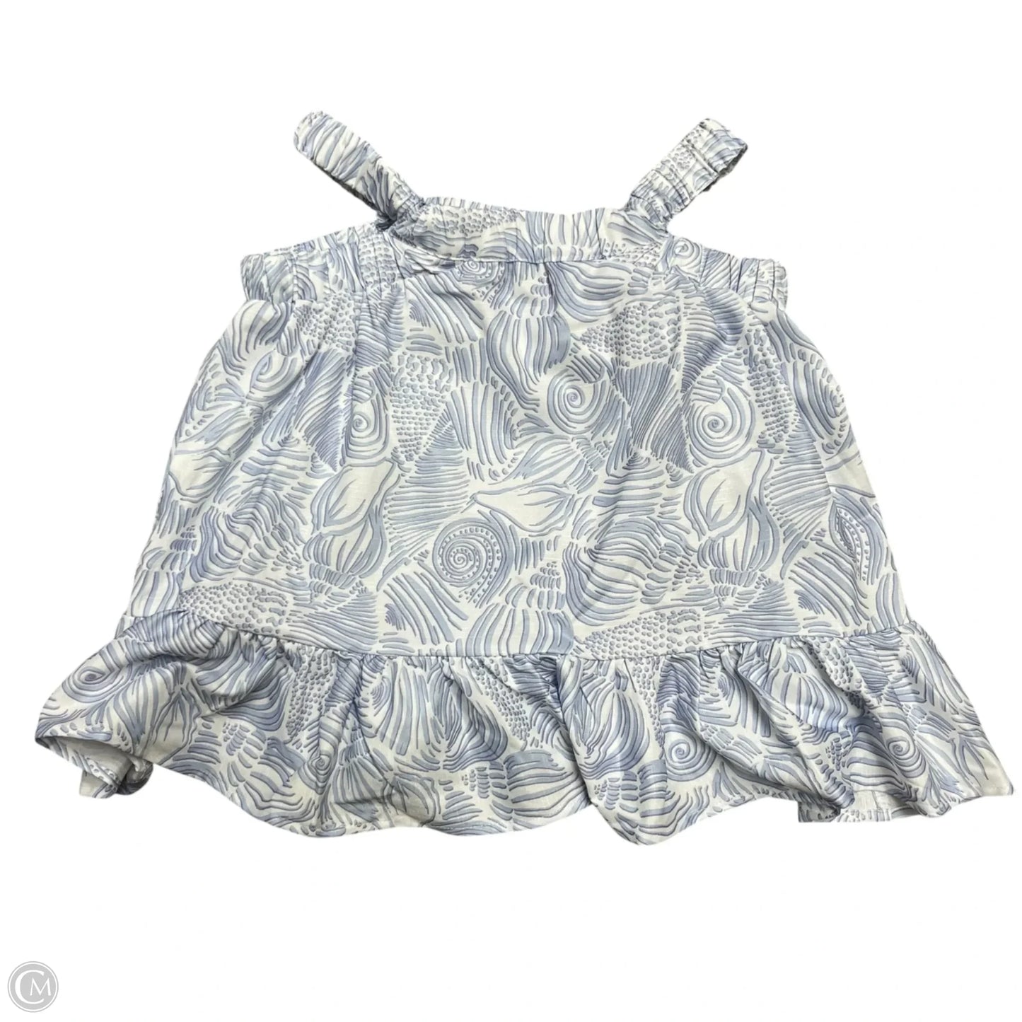 Top Sleeveless By Princess Polly In Blue & White, Size: S