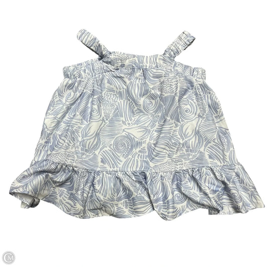 Top Sleeveless By Princess Polly In Blue & White, Size: S