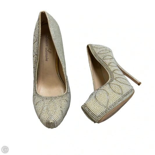 Shoes Heels Stiletto By Lauren Lorraine In Cream, Size: 7.5