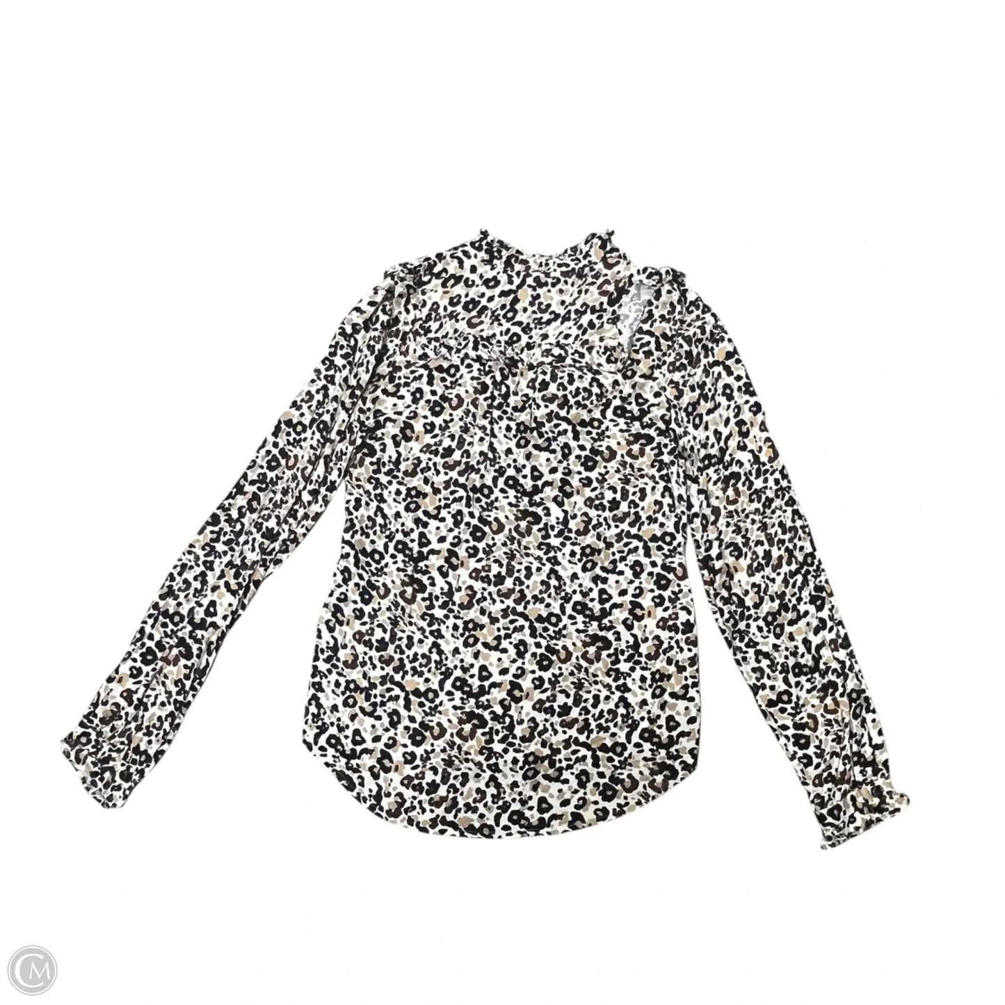 Top Long Sleeve By Maeve In Animal Print, Size: Xs