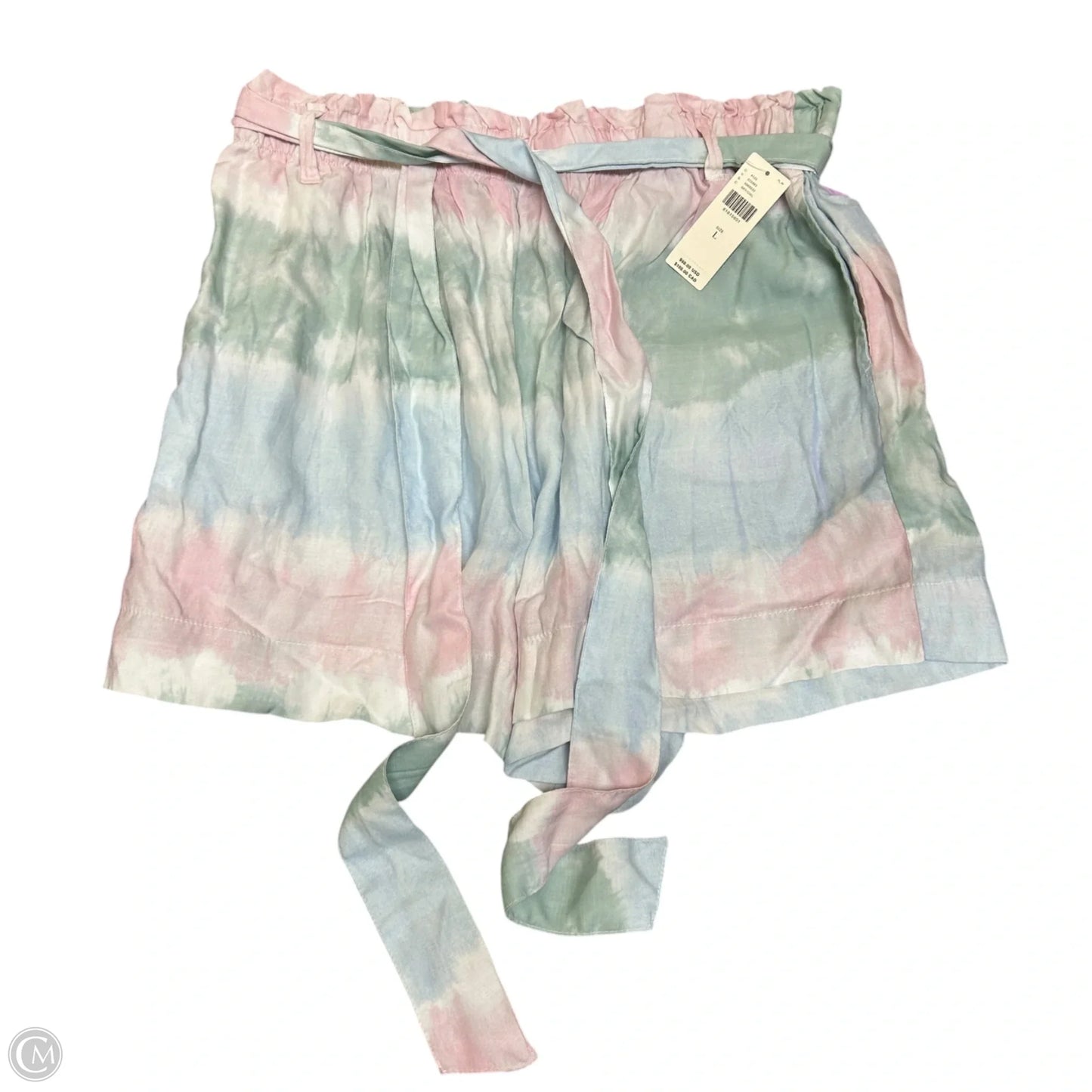 Shorts By Cloth & Stone In Green & Pink, Size: L
