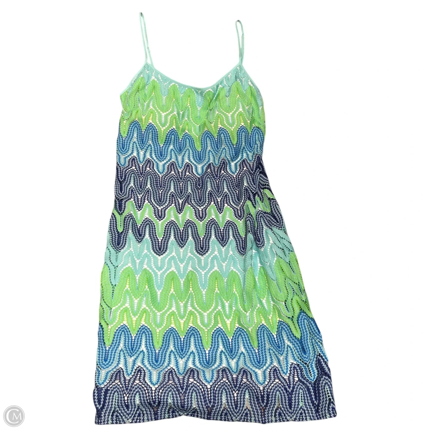 Dress Designer By Lilly Pulitzer In Blue & Green, Size: M