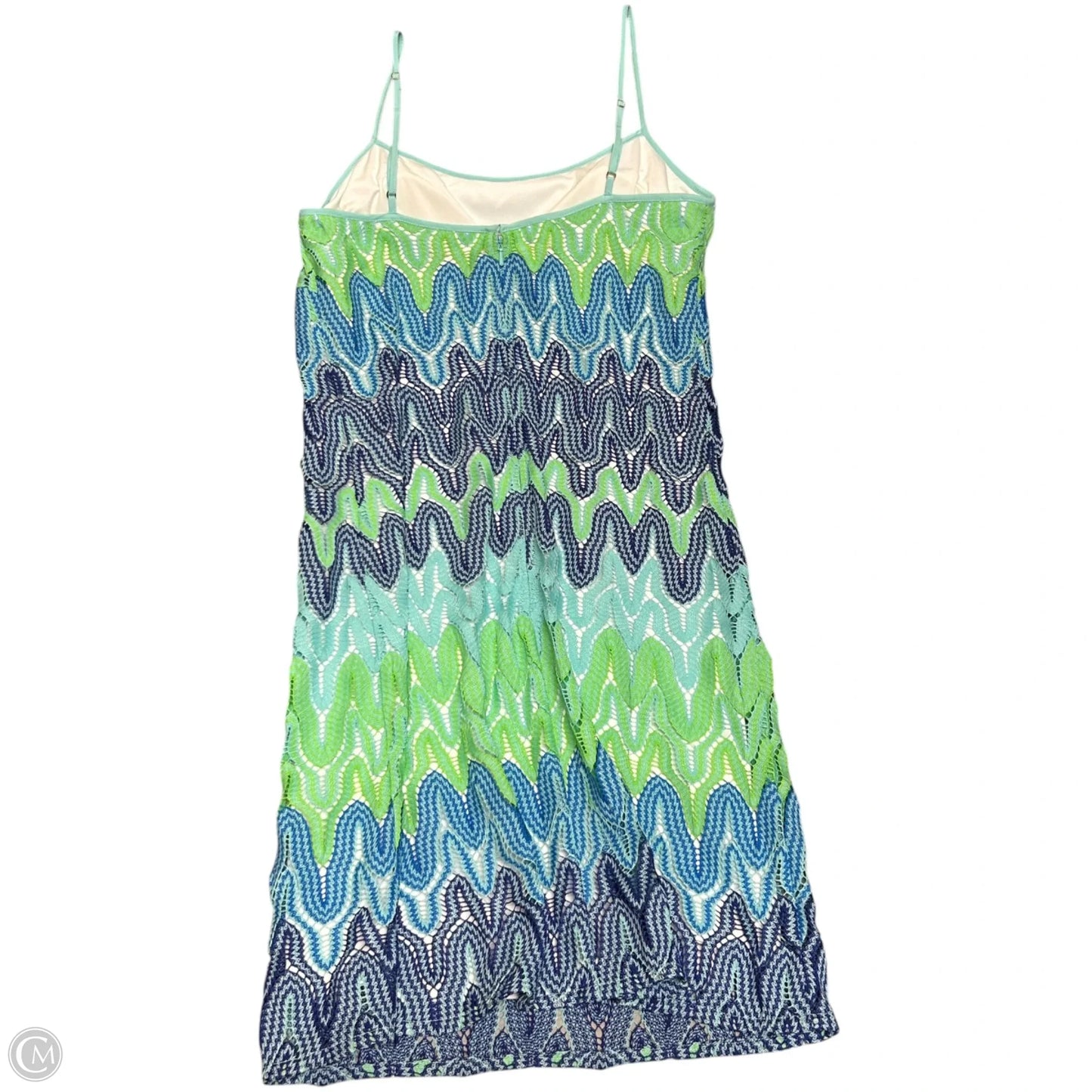 Dress Designer By Lilly Pulitzer In Blue & Green, Size: M