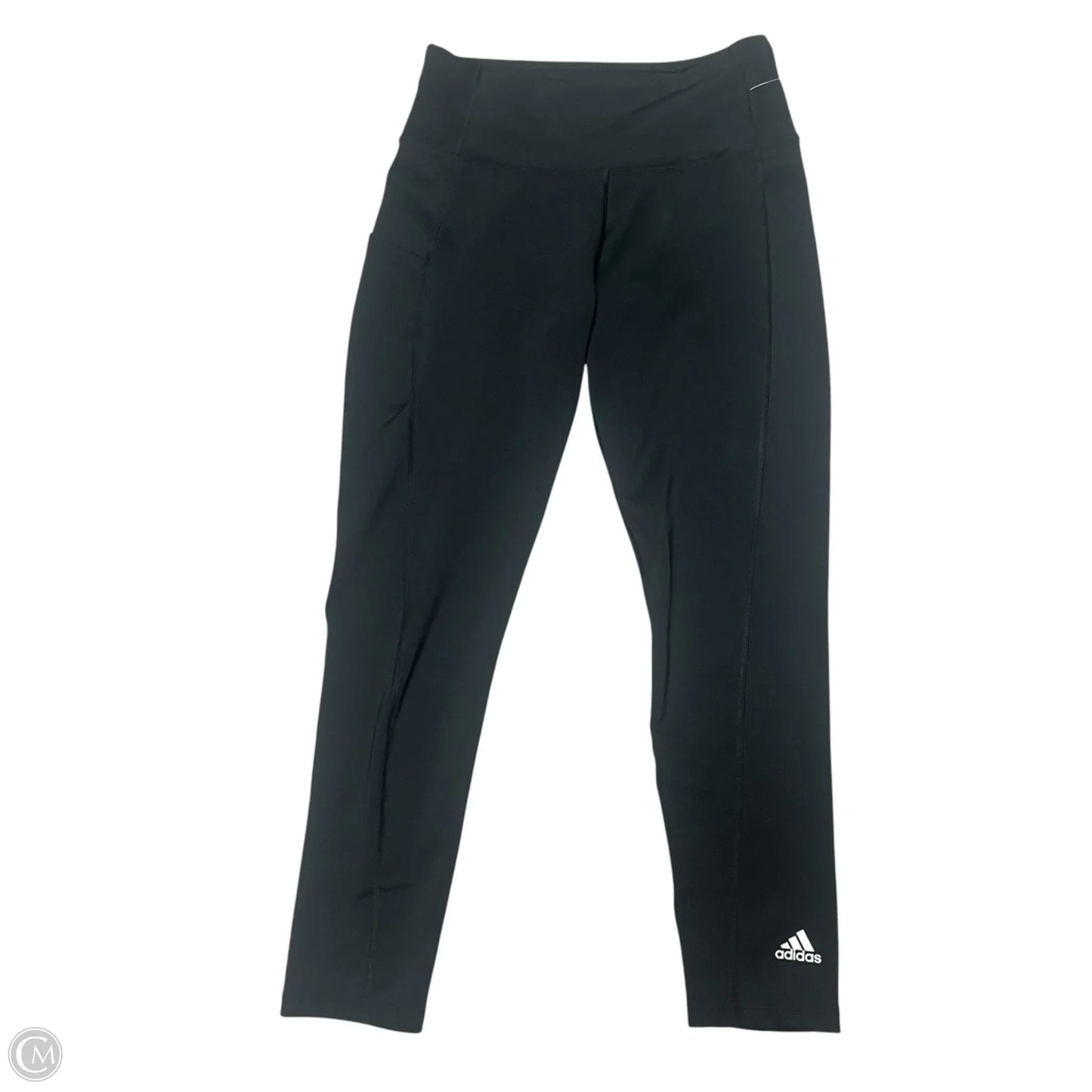 Athletic Leggings By Adidas In Black, Size: M