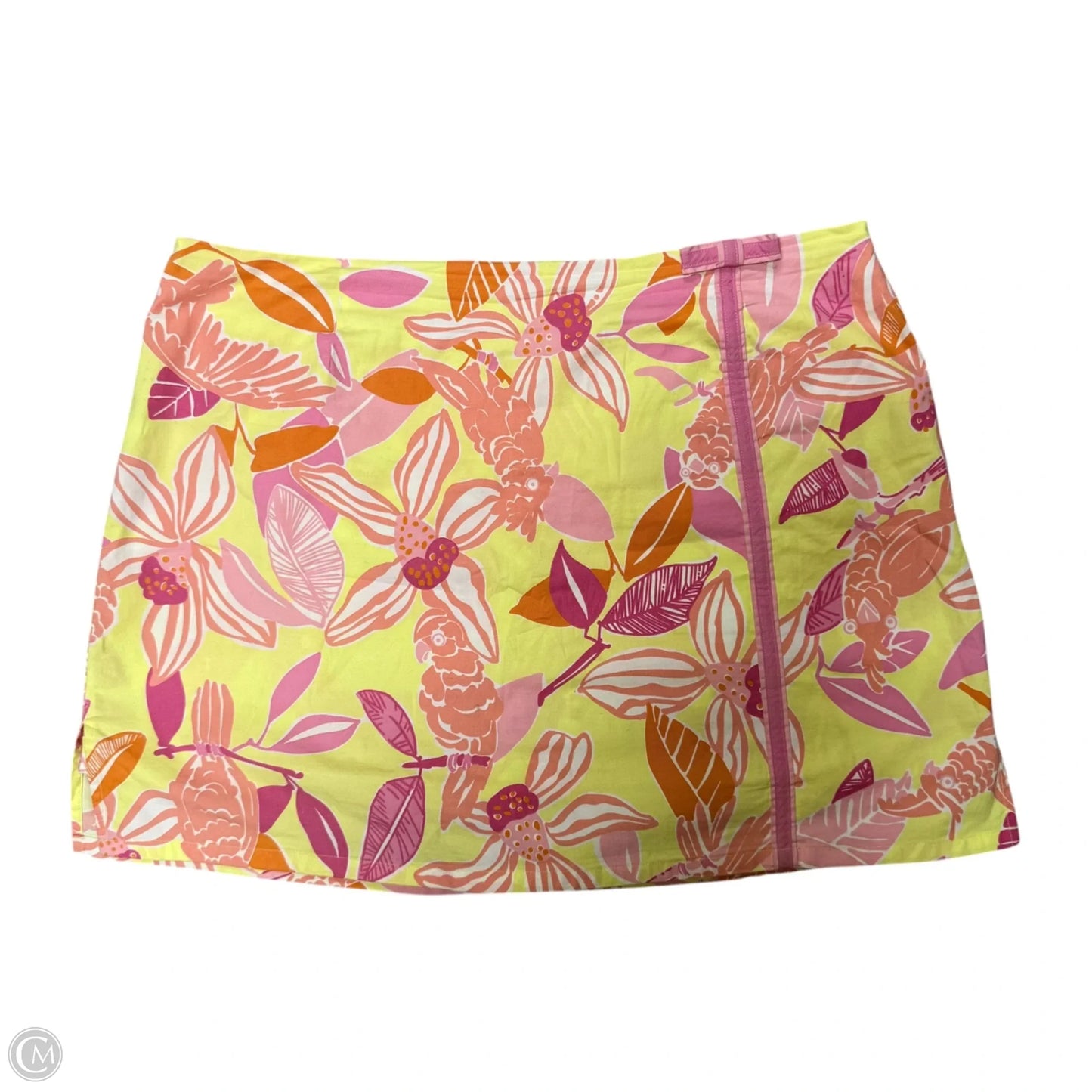 Skort Designer By Lilly Pulitzer In Pink & Yellow, Size: 16