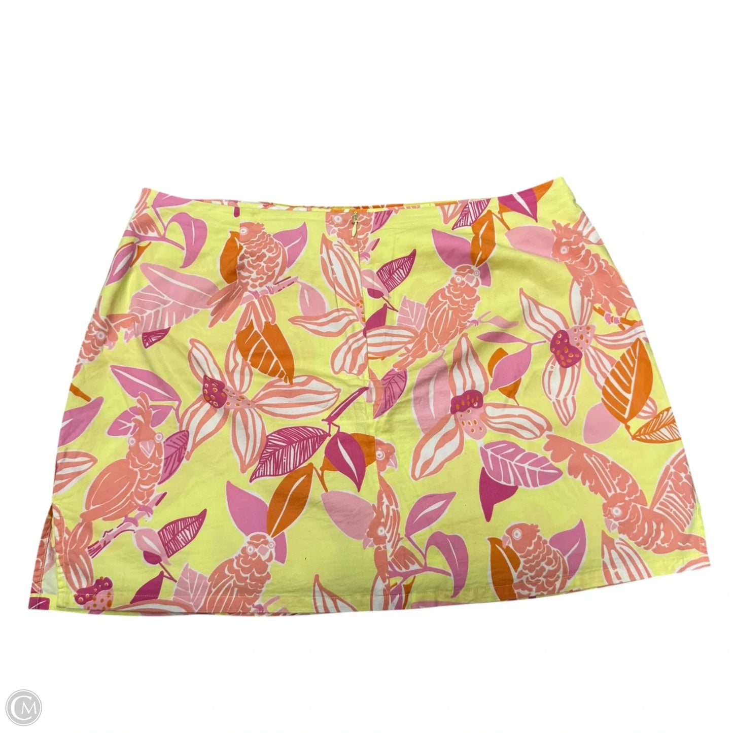 Skort Designer By Lilly Pulitzer In Pink & Yellow, Size: 16