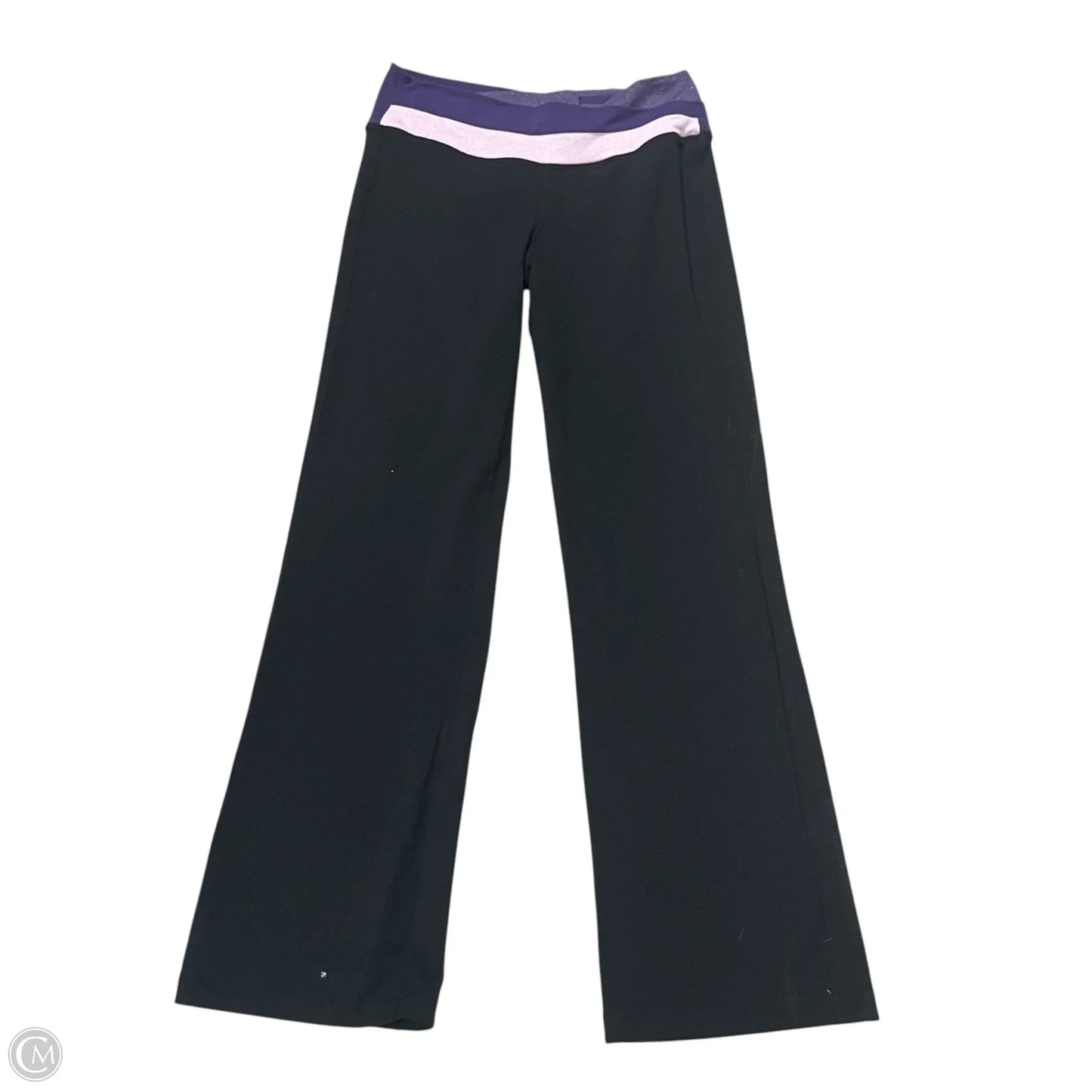Athletic Pants By Lululemon In Black & Purple, Size: 8