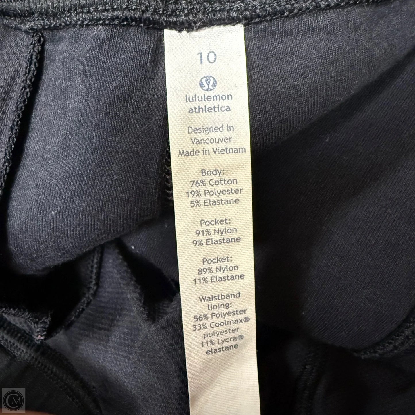 Athletic Shorts By Lululemon In Black, Size: 10