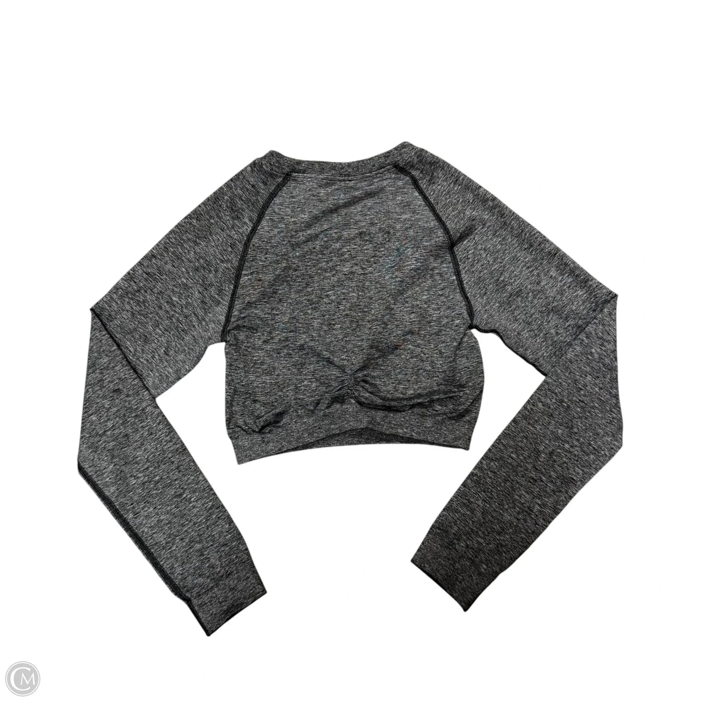 Athletic Top Long Sleeve Crewneck By Gym Shark In Grey, Size: S