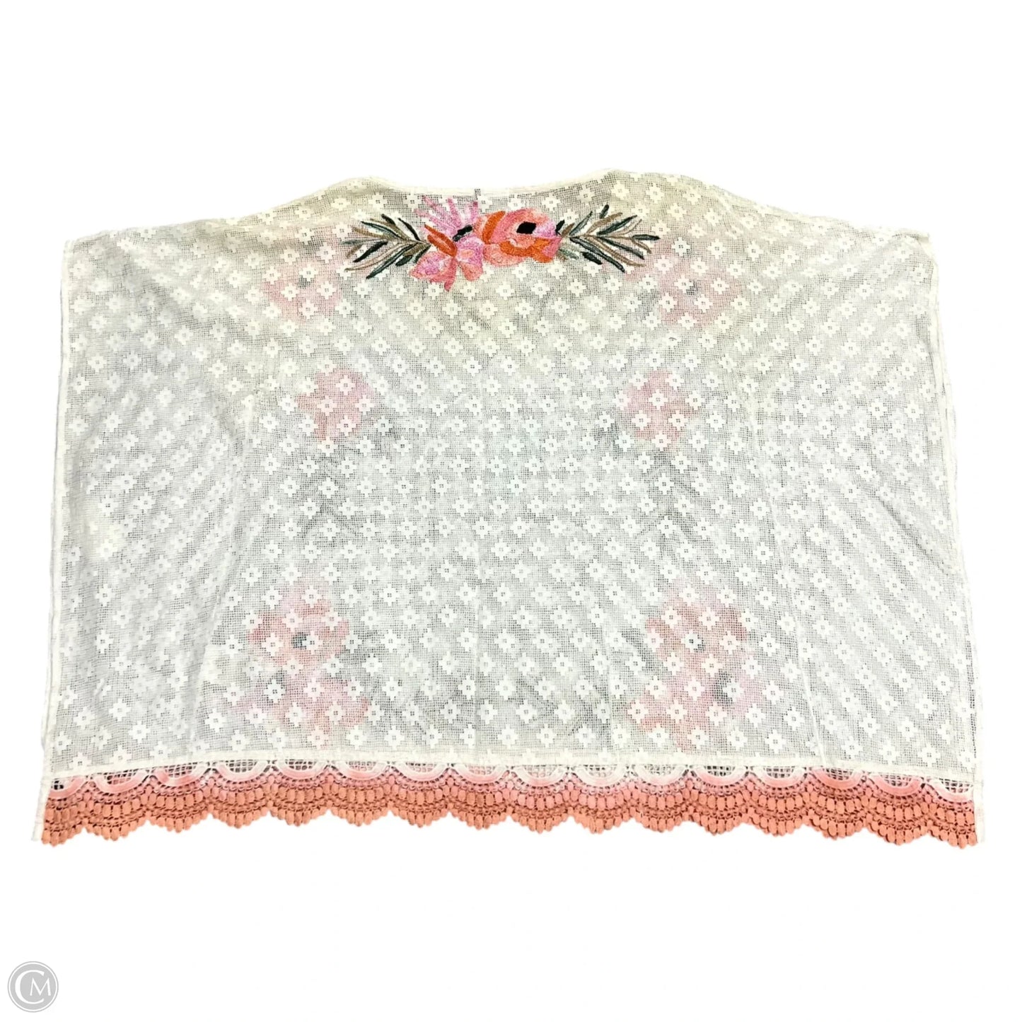 Swimwear Cover-up By Akemi And Kin In Cream & Pink, Size: Xs