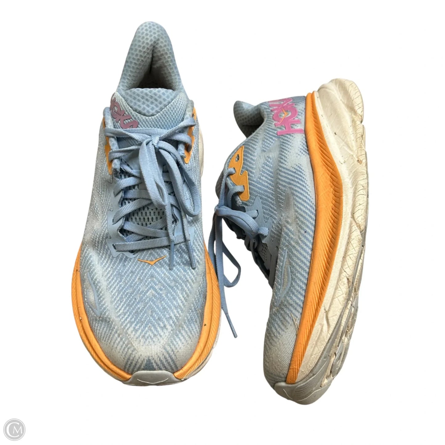 Shoes Athletic By Hoka In Blue & Orange, Size: 9