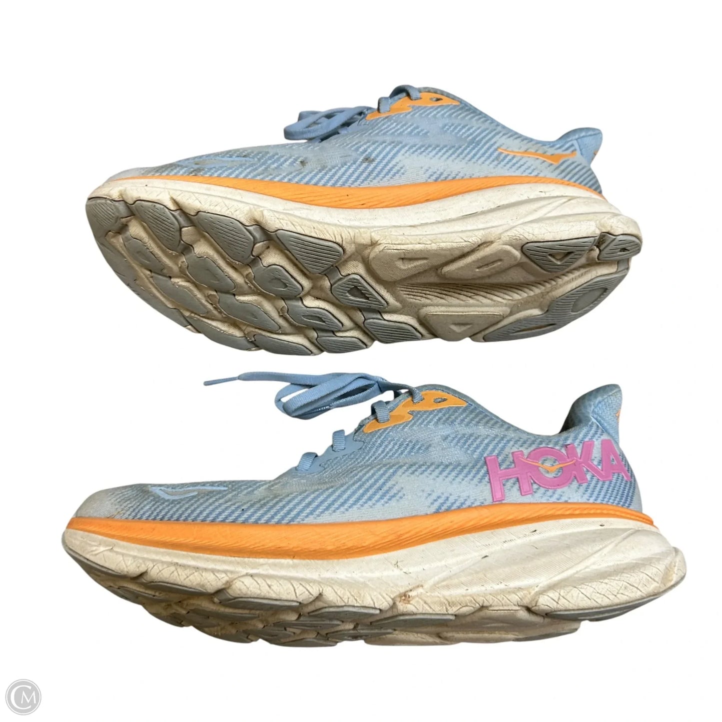 Shoes Athletic By Hoka In Blue & Orange, Size: 9