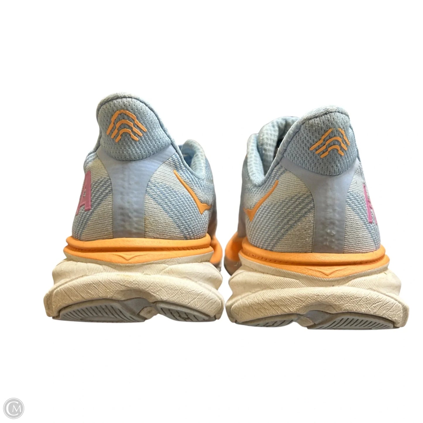 Shoes Athletic By Hoka In Blue & Orange, Size: 9