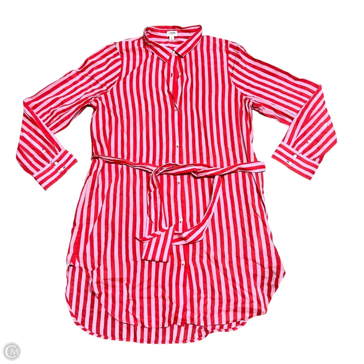 Dress Casual Short By J. Crew In Pink & Red, Size: L