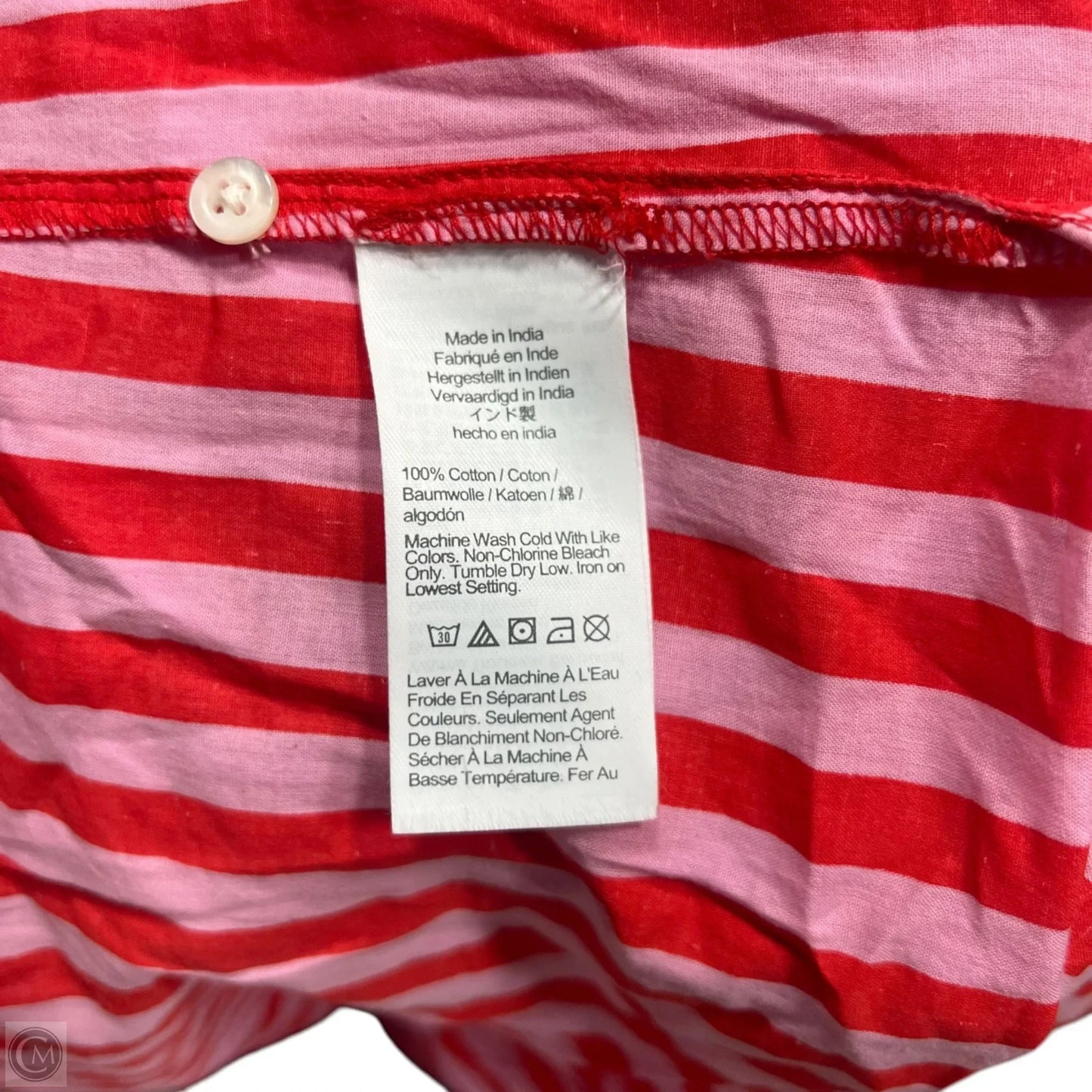 Dress Casual Short By J. Crew In Pink & Red, Size: L