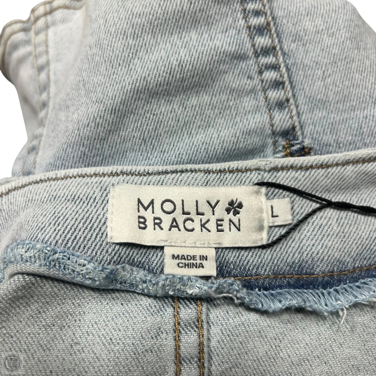 Top Sleeveless By Molly Bracken In Blue Denim, Size: S