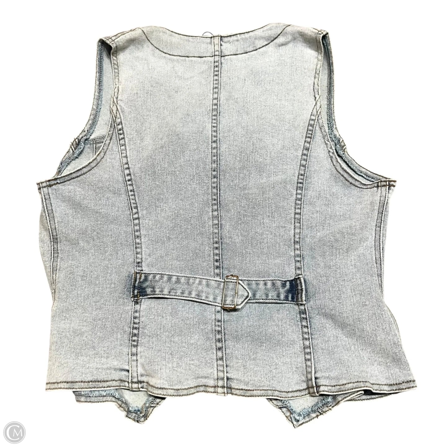 Top Sleeveless By Molly Bracken In Blue Denim, Size: M