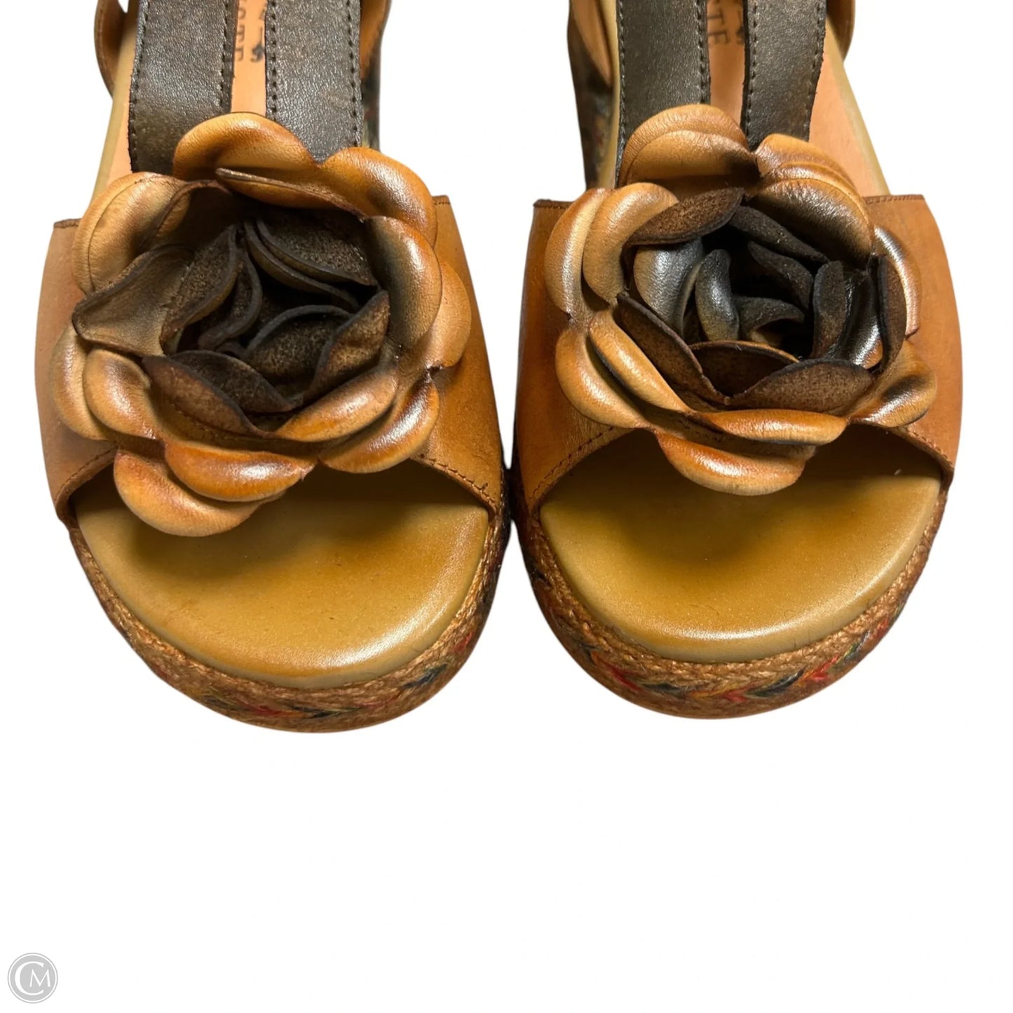 Sandals Flats By Spring Step In Brown, Size: 10.5