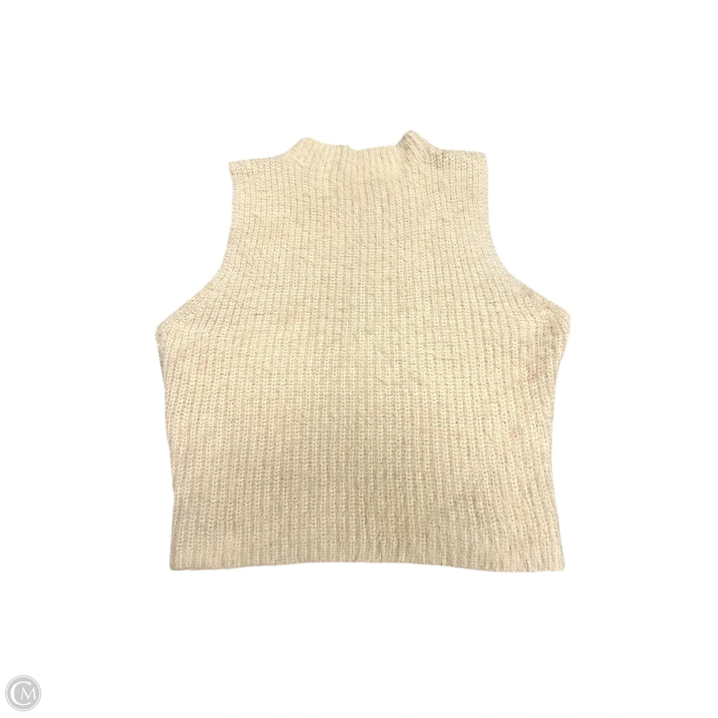 Vest Sweater By Zara In Tan, Size: L