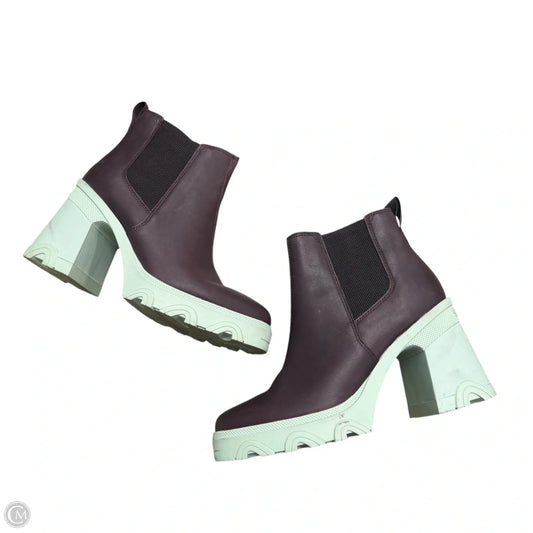 Boots Ankle Heels By Sorel In Brown, Size: 8