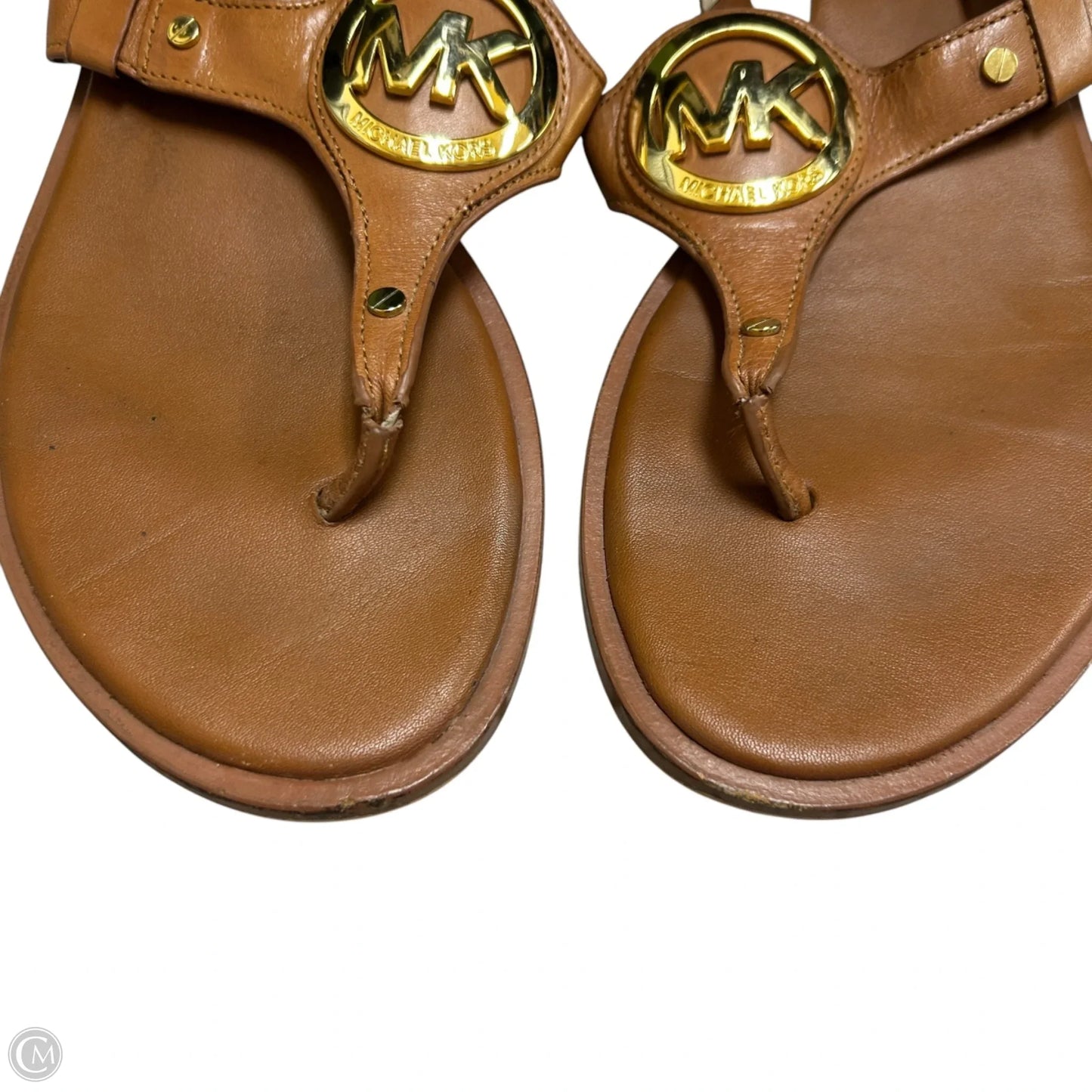 Sandals Flats By Michael By Michael Kors In Brown, Size: 9.5
