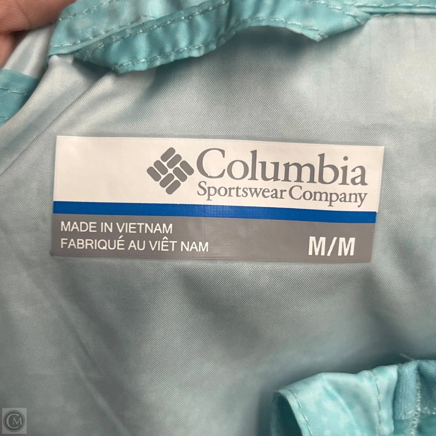 Athletic Jacket By Columbia In Aqua, Size: M