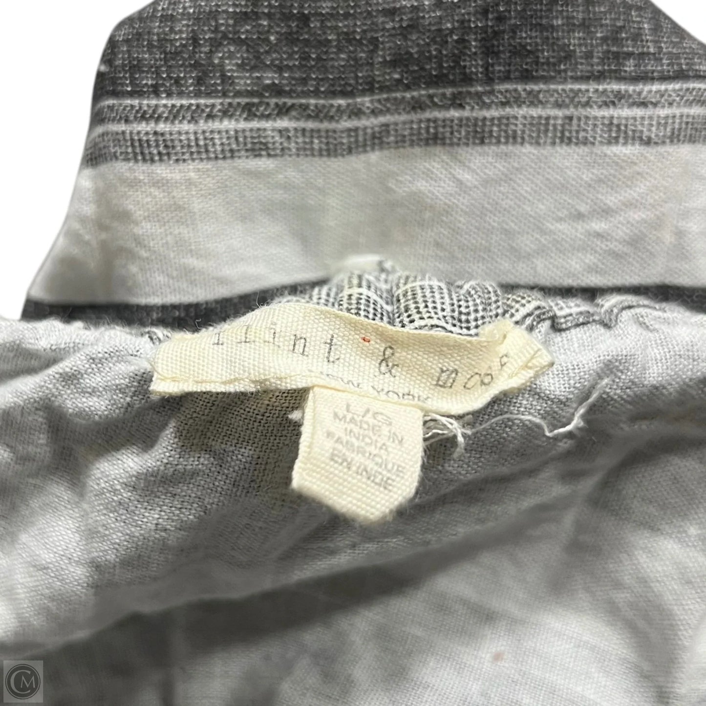 Skirt Maxi By Flint & Moss In Grey & White, Size: L
