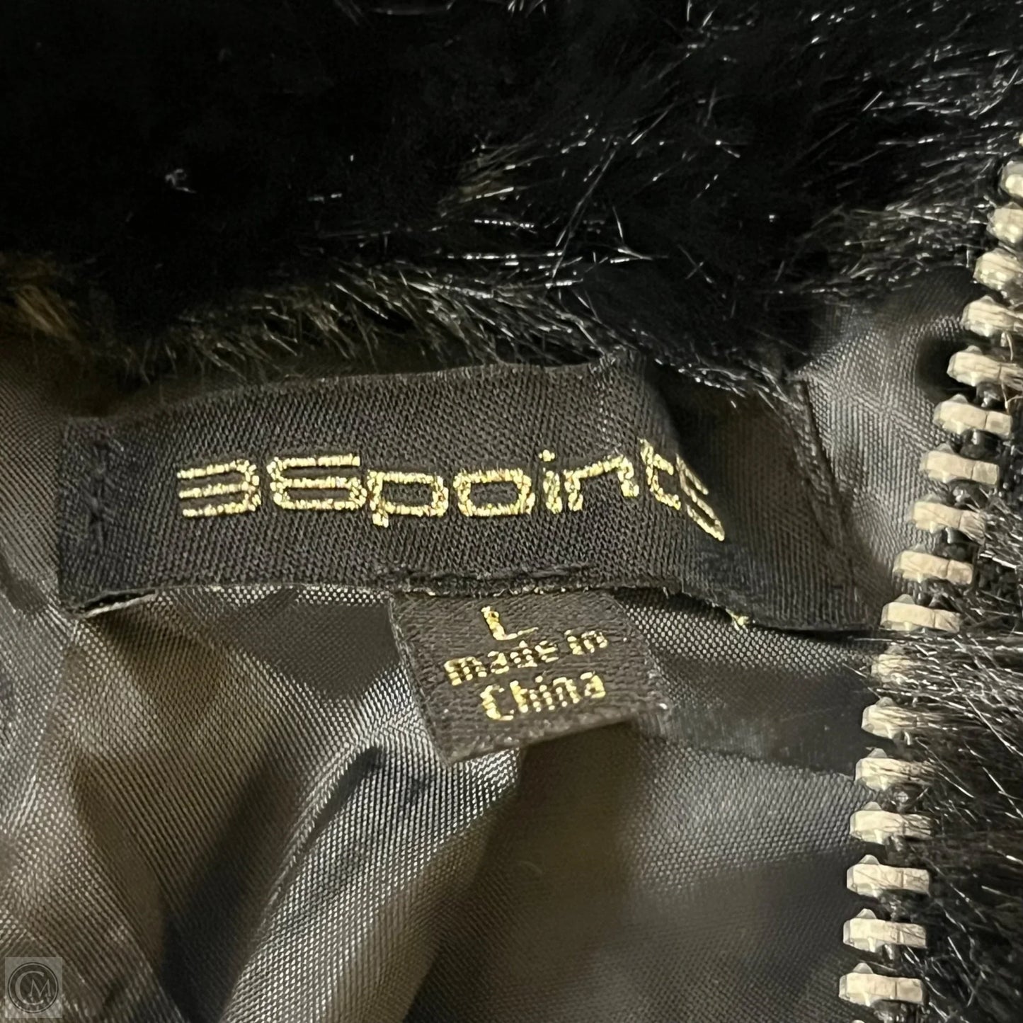 Jacket Faux Fur & Sherpa By 36point5 In Black, Size: L