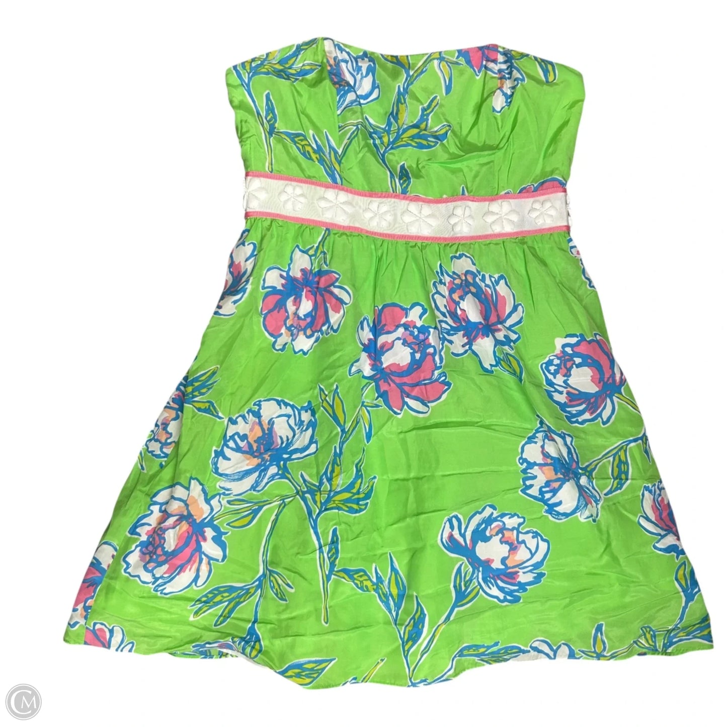 Dress Designer By Lilly Pulitzer In Green & Pink, Size: 6