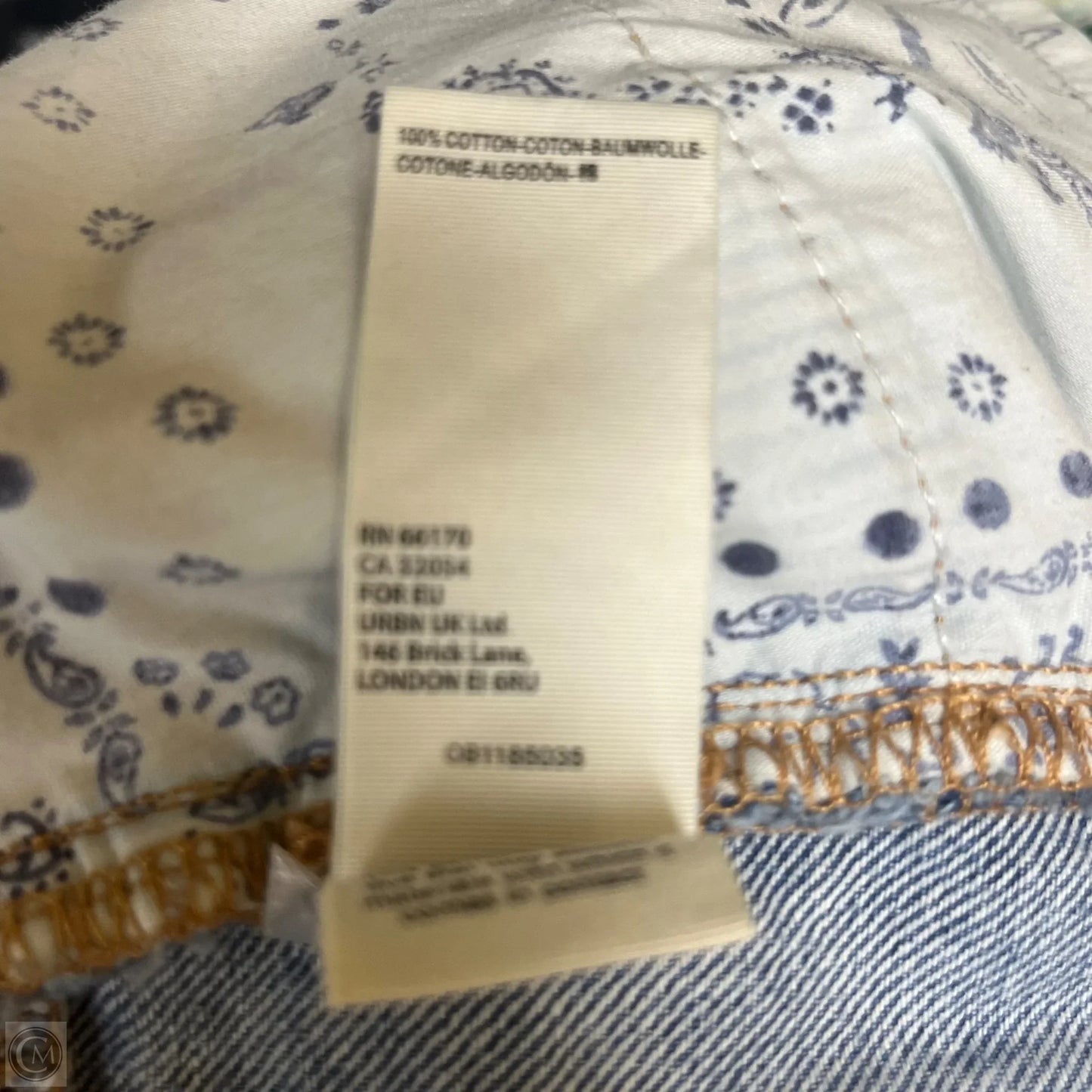 Jeans Straight By Free People In Blue Denim, Size: 8