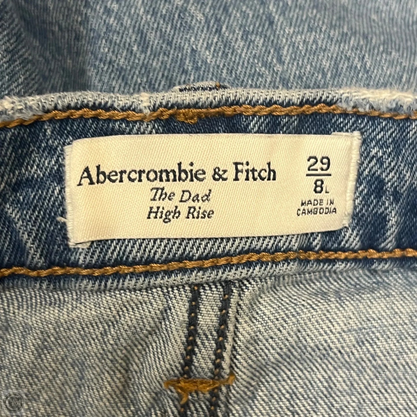 Jeans Straight By Abercrombie And Fitch In Blue Denim, Size: 8