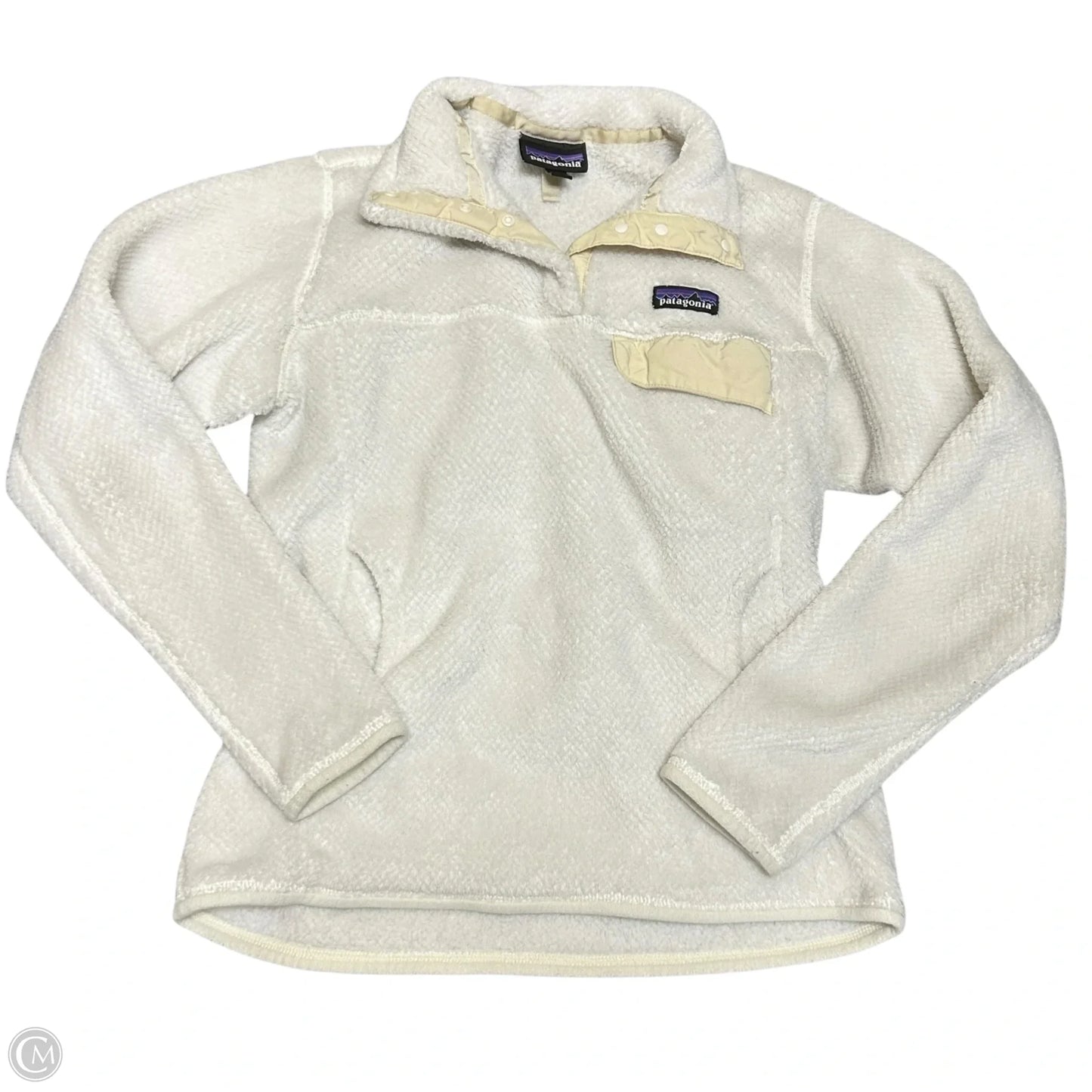 Jacket Faux Fur & Sherpa By Patagonia In Cream, Size: M