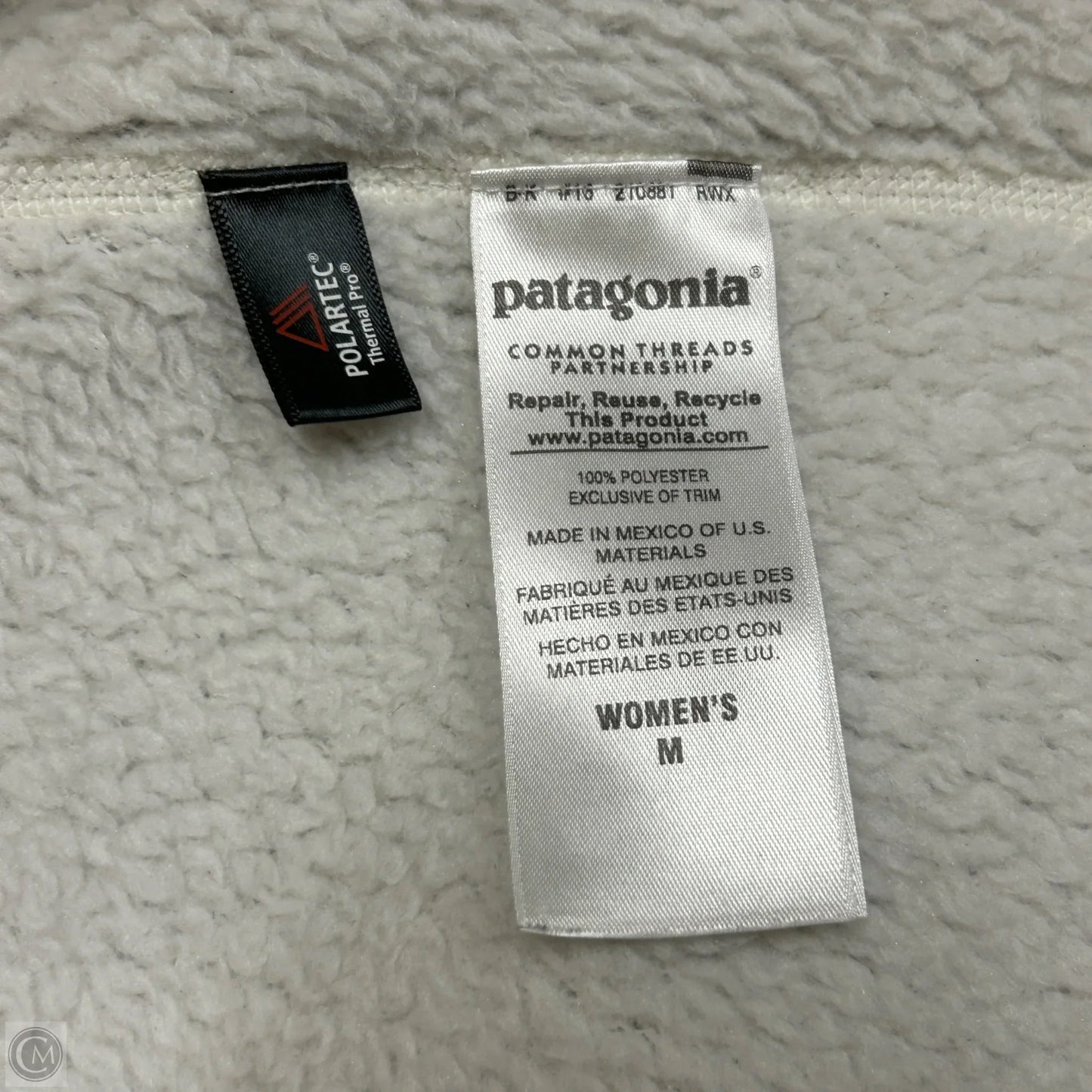 Jacket Faux Fur & Sherpa By Patagonia In Cream, Size: M