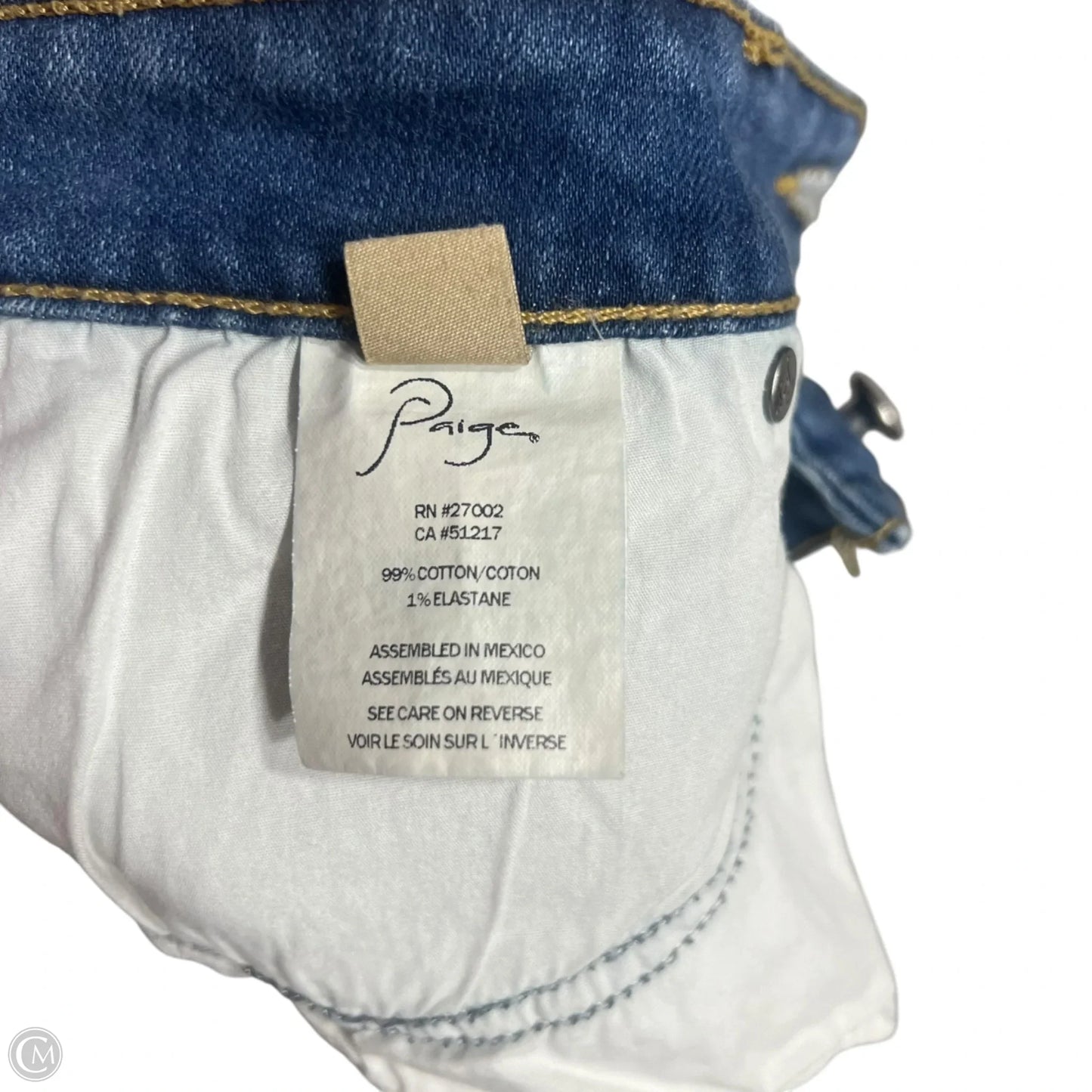 Shorts By Paige In Blue Denim, Size: 4