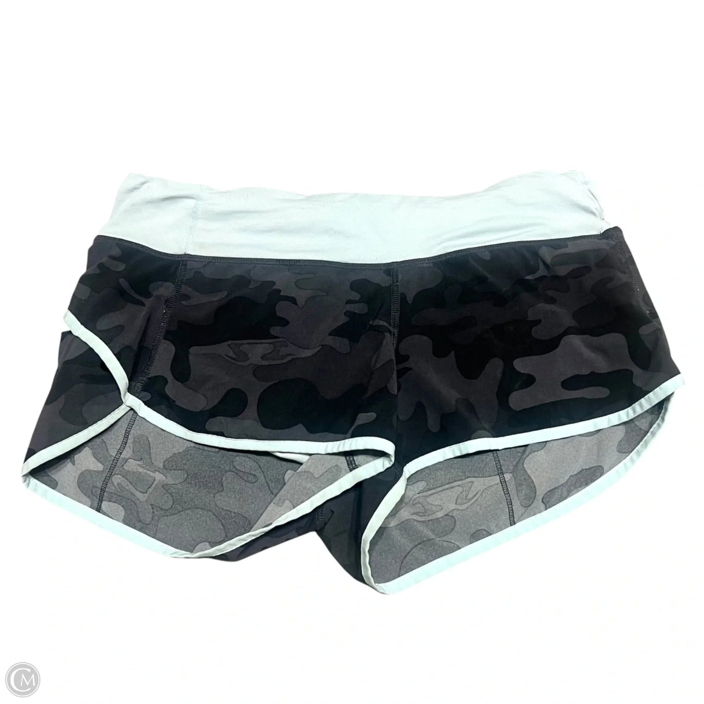 Athletic Shorts By Lululemon In Blue & Grey, Size: 6