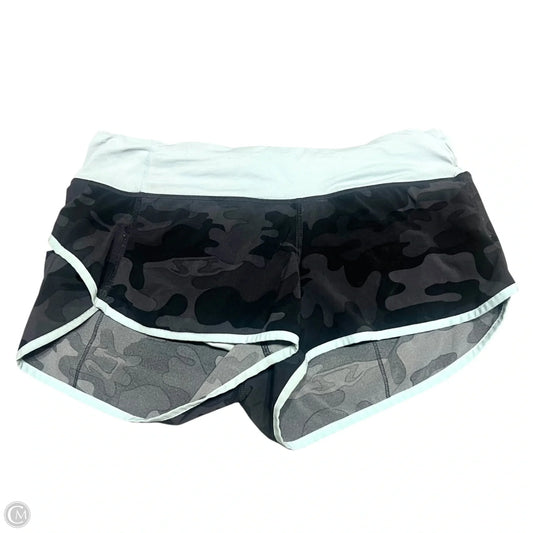 Athletic Shorts By Lululemon In Blue & Grey, Size: 6