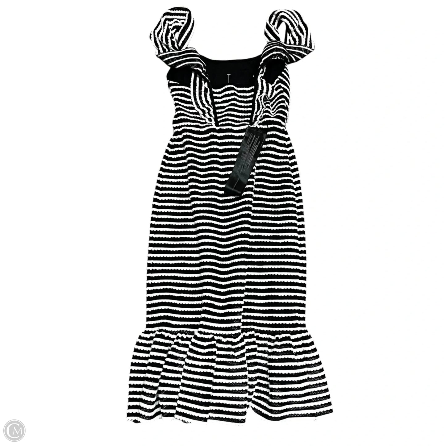 Dress Party Midi By Bcbgmaxazria In Black & White, Size: Xs