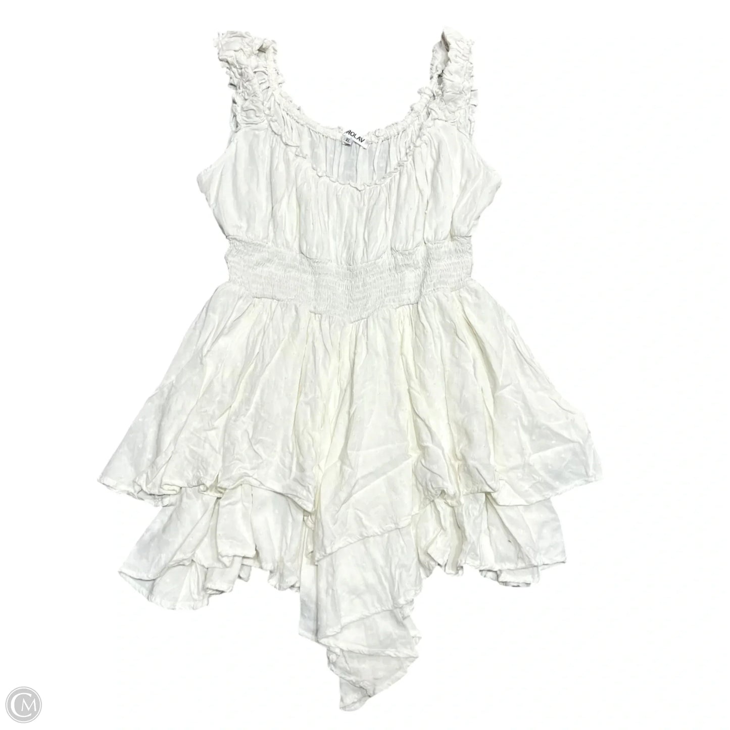 Romper By Forolav In White, Size: Xl
