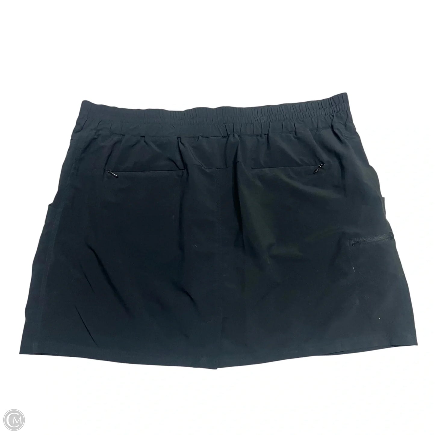 Athletic Skirt By Coolibar In Black, Size: Xl