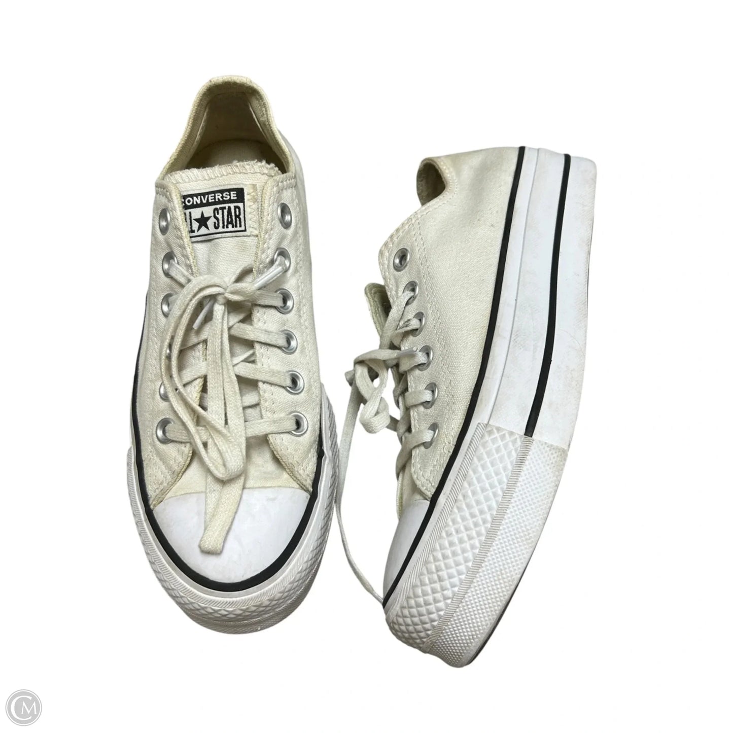 Shoes Sneakers Platform By Converse In Cream, Size: 7