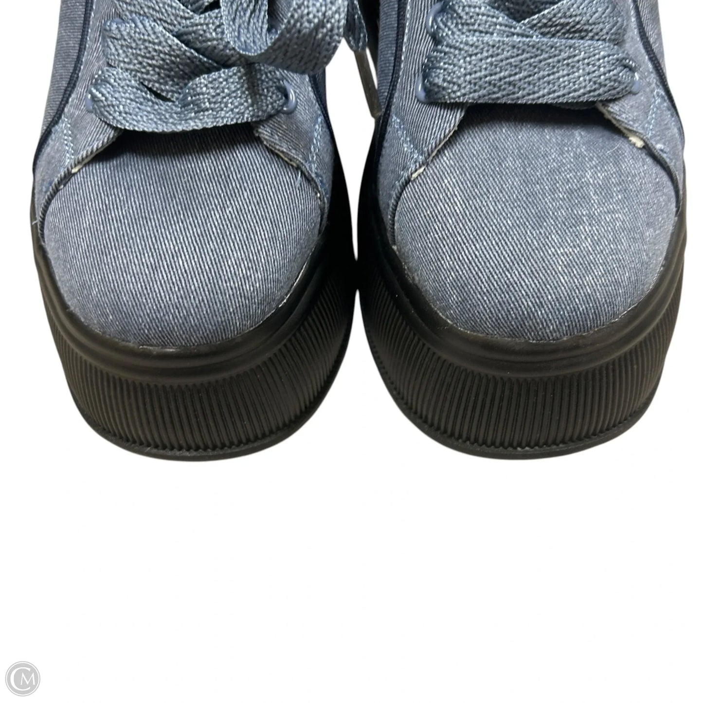 Shoes Sneakers Platform By Lucky Step In Blue Denim, Size: 7