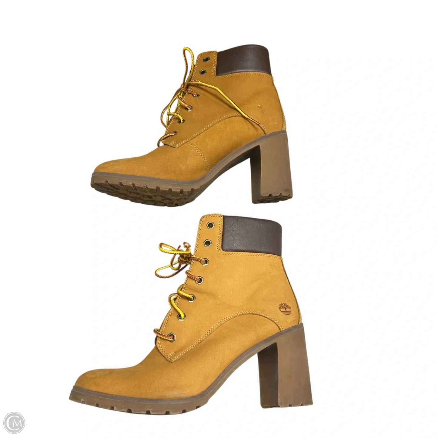 Boots Ankle Heels By Timberland In Brown, Size: 8.5