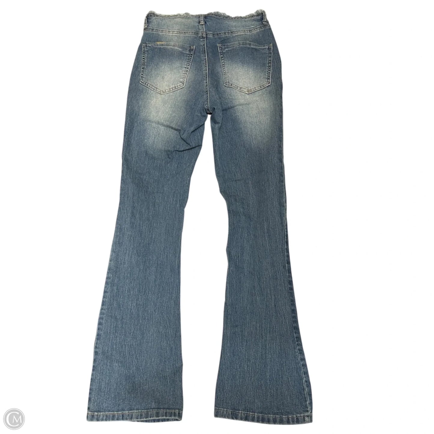 Jeans Flared By Derek Heart In Blue Denim, Size: S