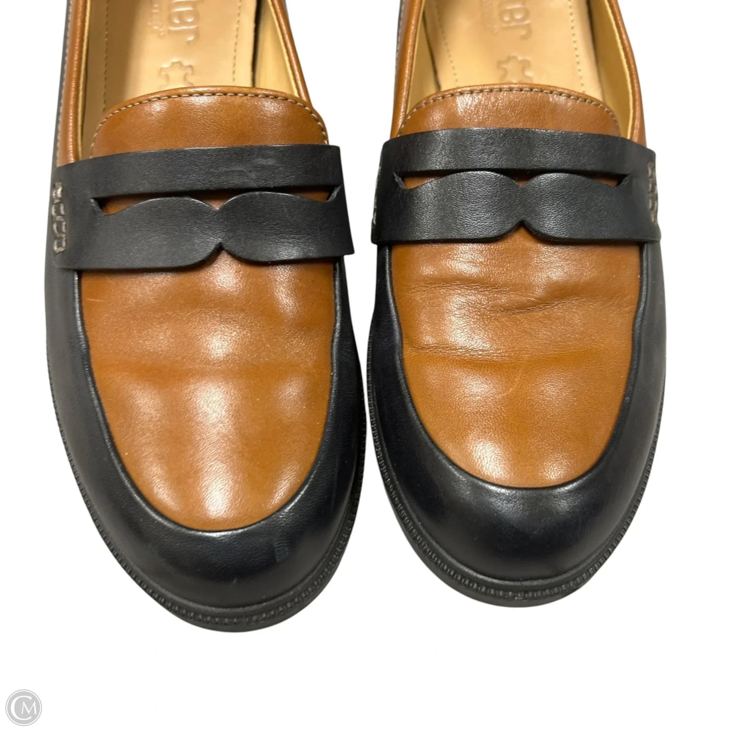 Shoes Flats By Hotter In Black & Brown, Size: 8