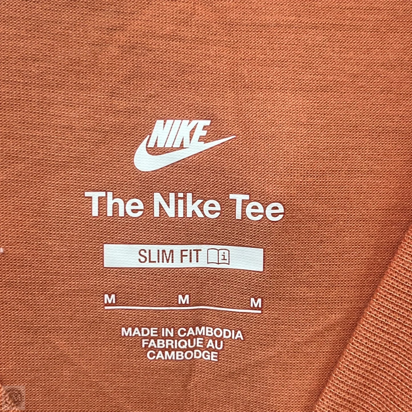 Top Short Sleeve Basic By Nike In Orange, Size: M