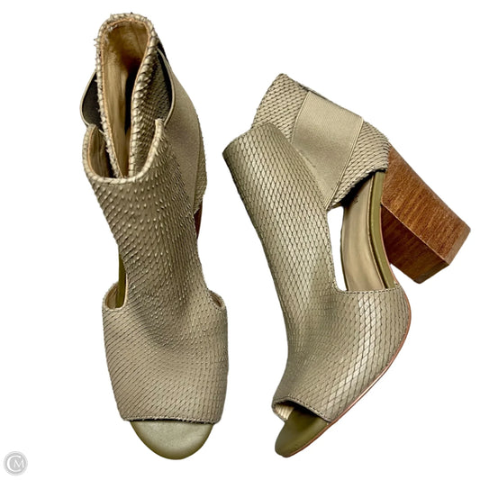 Sandals Heels Block By Aerosoles In Snakeskin Print, Size: 8